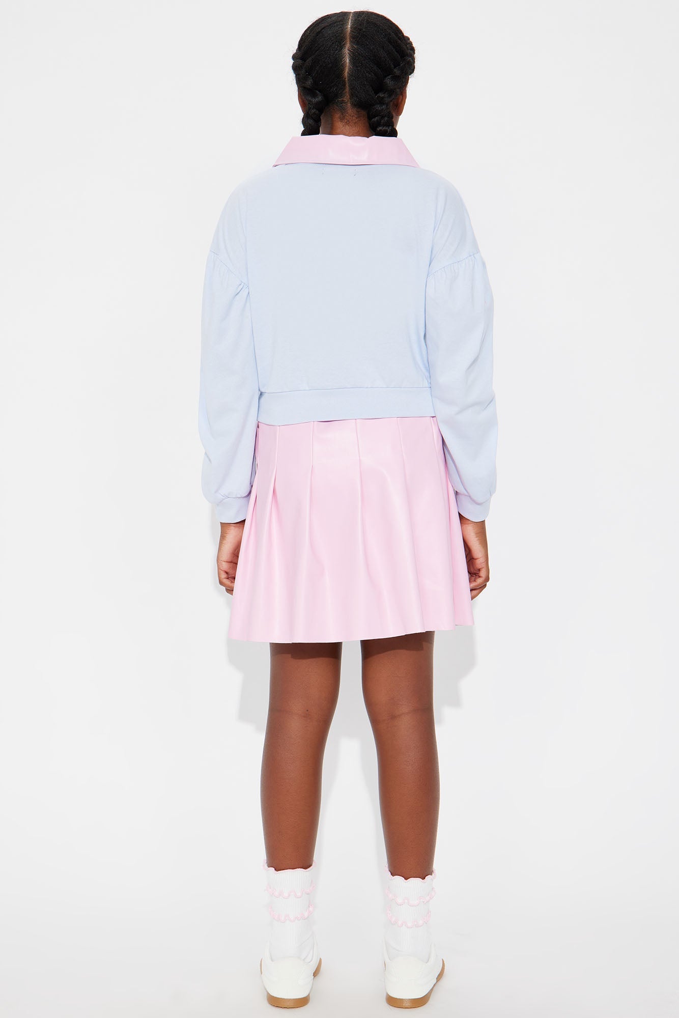 Mini Miss Perfect Skirt Set - Pink/combo