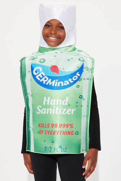 Mini Germinator Hand Sanitizer Bottle Costume - Green/combo