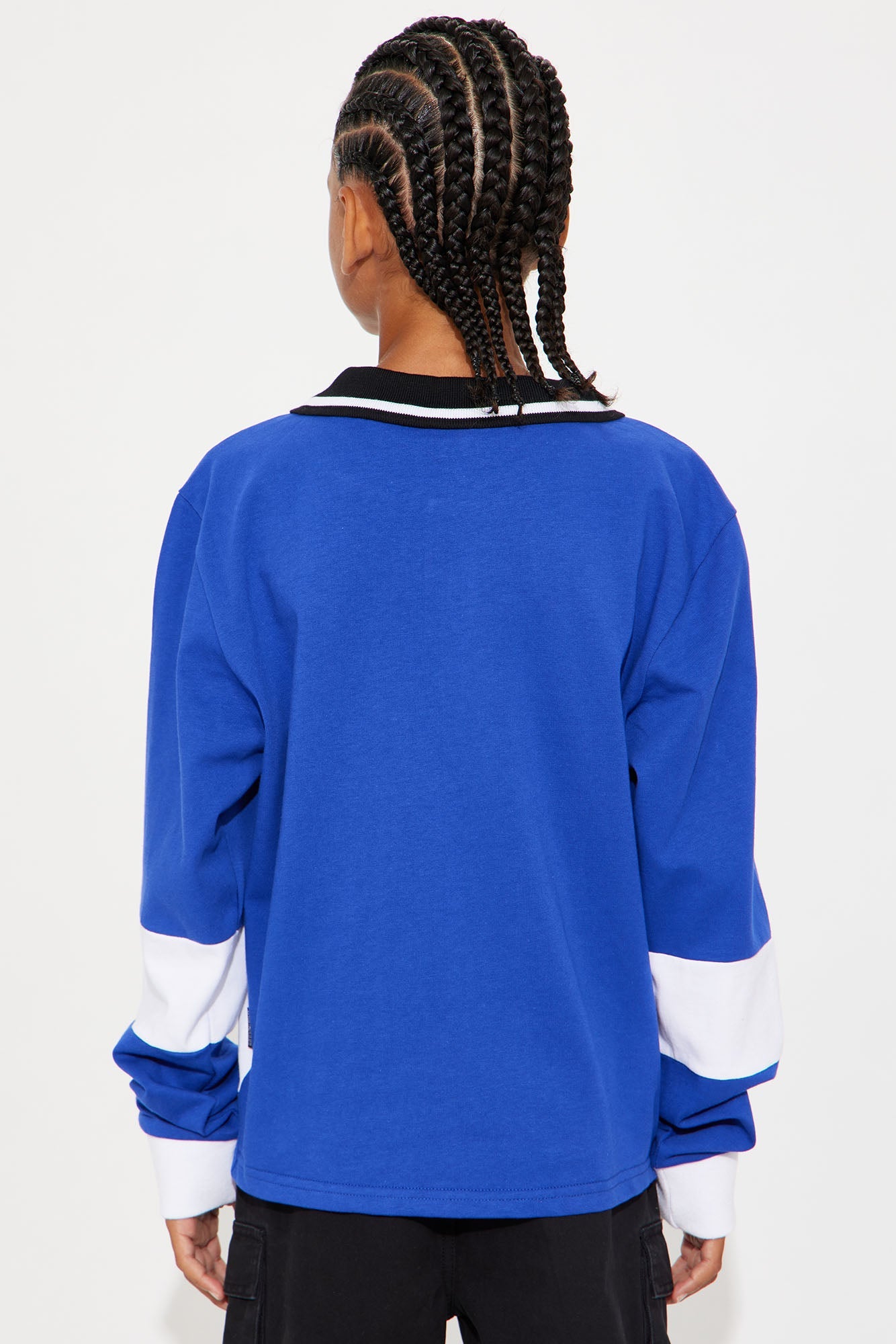 Mini Southpole Long Sleeve Logo Polo - Royal