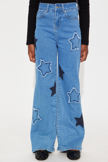 Mini Built For Stardom Jeans - Medium Blue Wash
