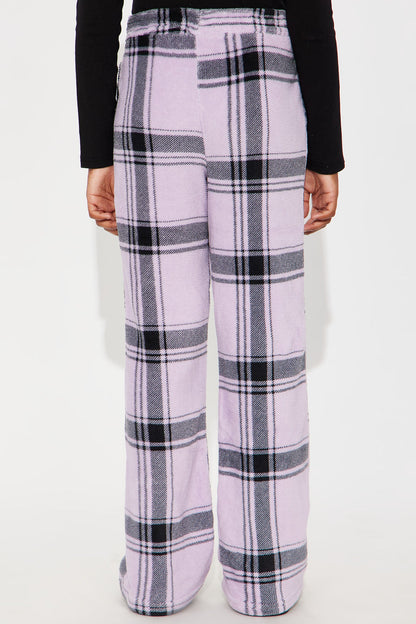 Mini Relax And Chill Plush Pant - Lavender