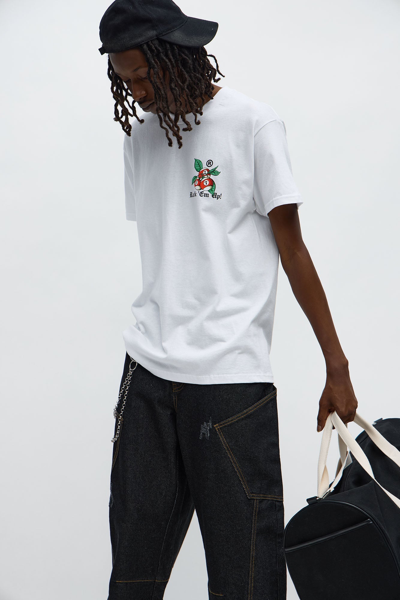 Rack Em Up Short Sleeve Tee - White