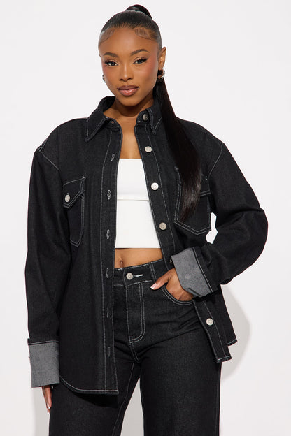 Nova Denim Pant Set - Dark Denim