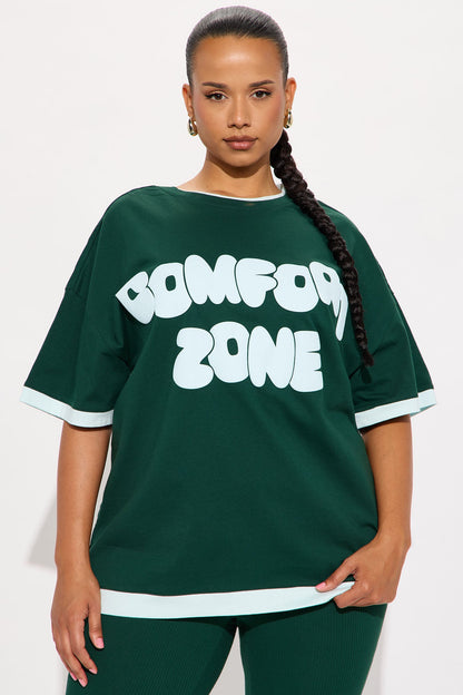 Comfort Zone Oversized T-Shirt Legging Set - Hunter