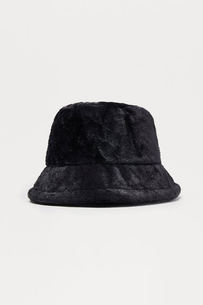 Mini Crazy Fur You Bucket Hat - Black