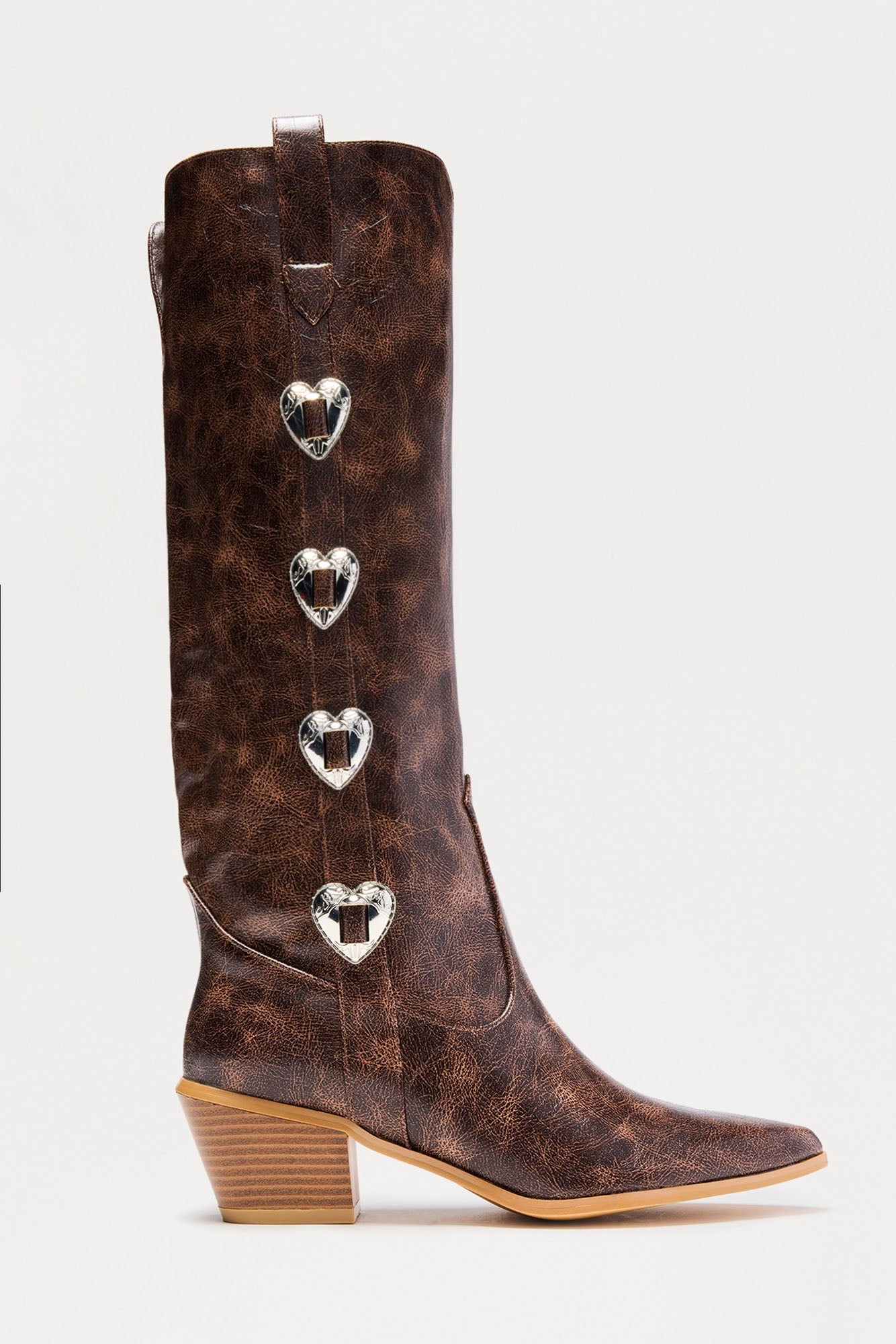 Gallop Heart Cowboy Boots - Brown
