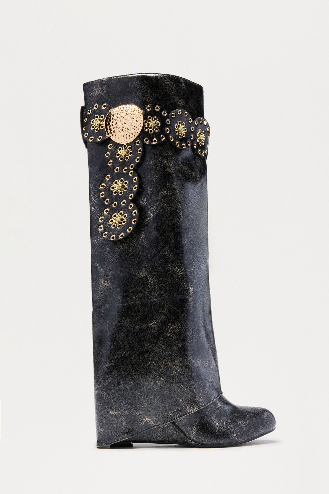 On Tour Hardware Overlay Boots - Black