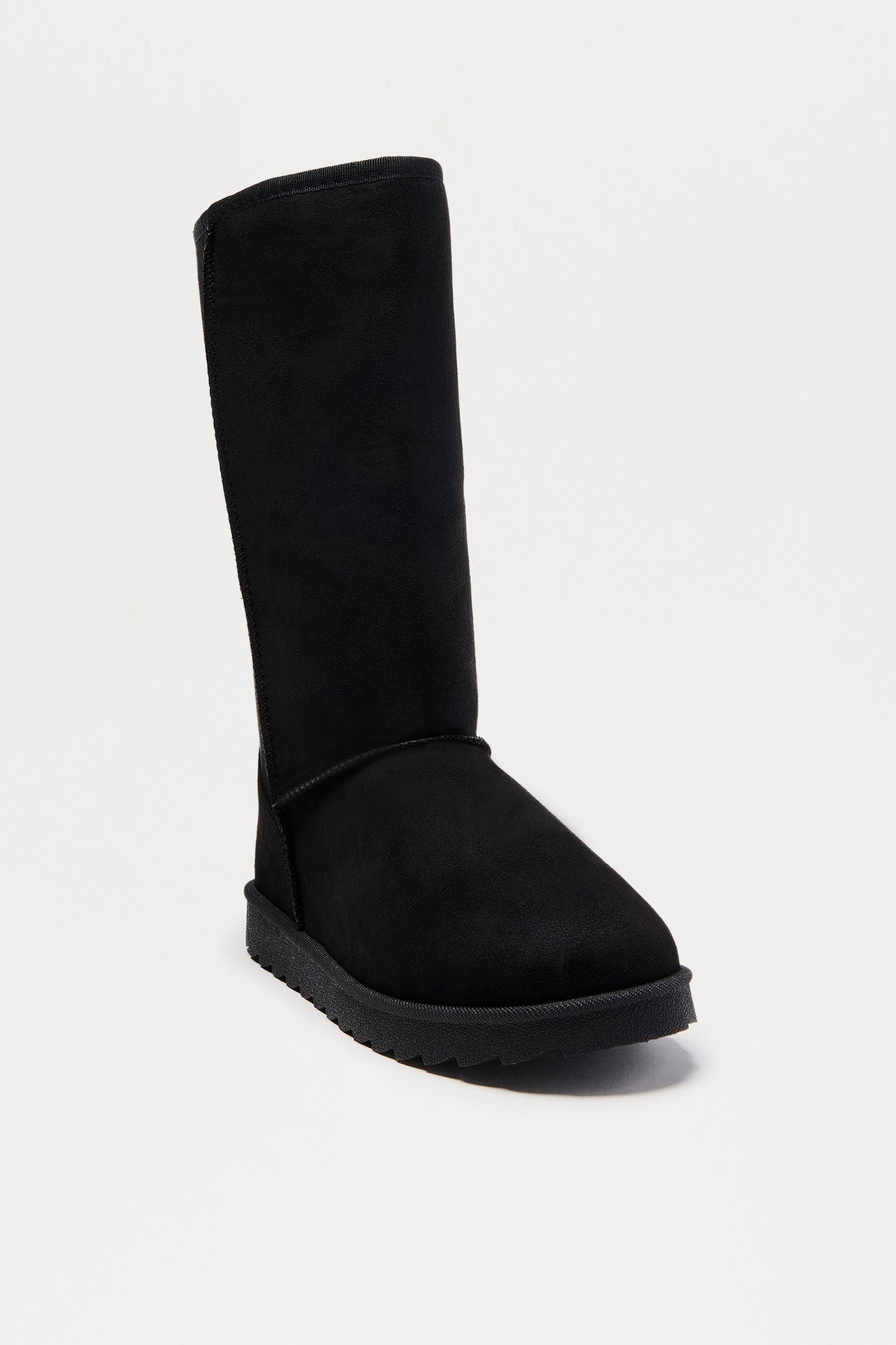 Frossie Faux Suede Boots - Black