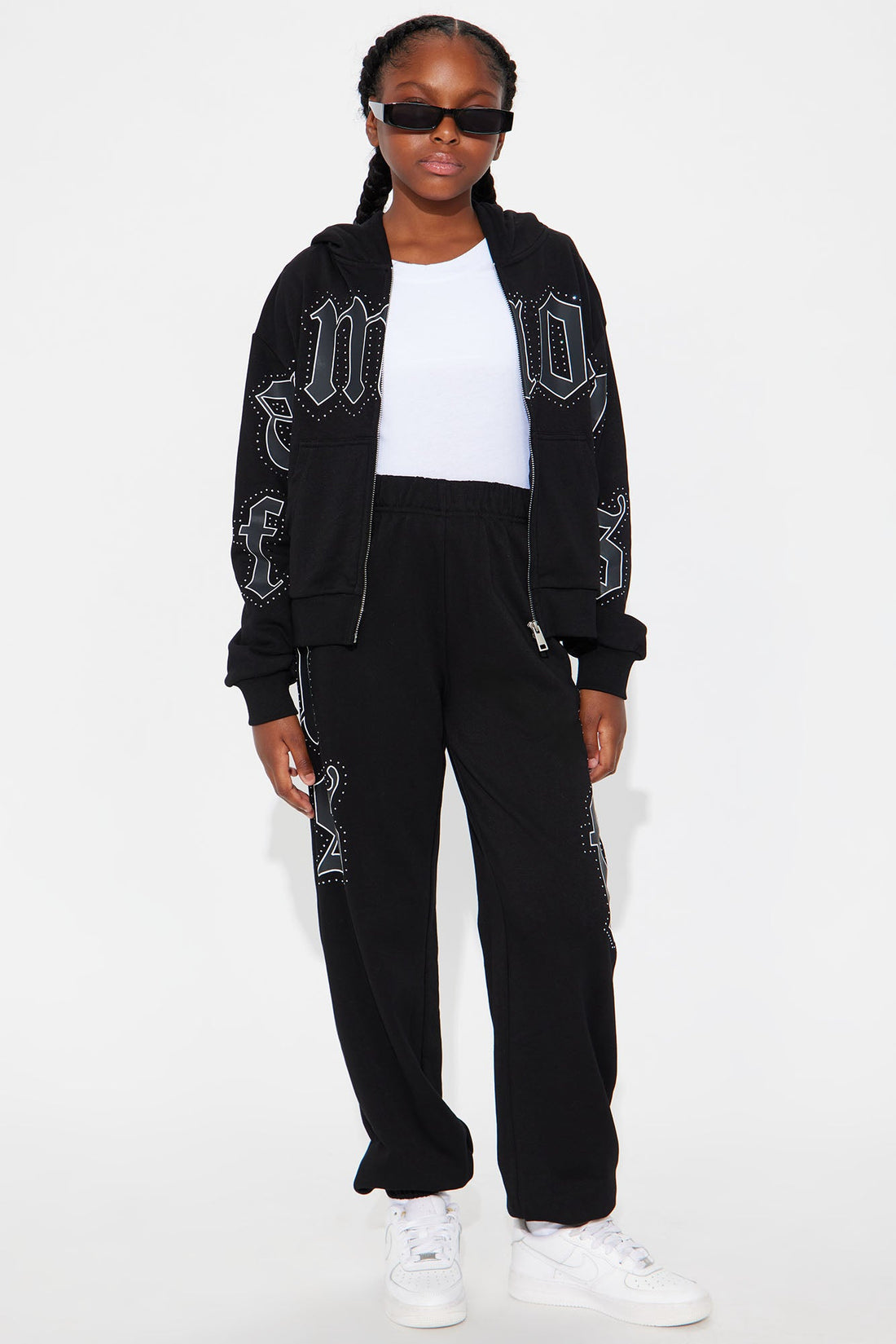 Mini So Famous Jogger Pant Set - Black