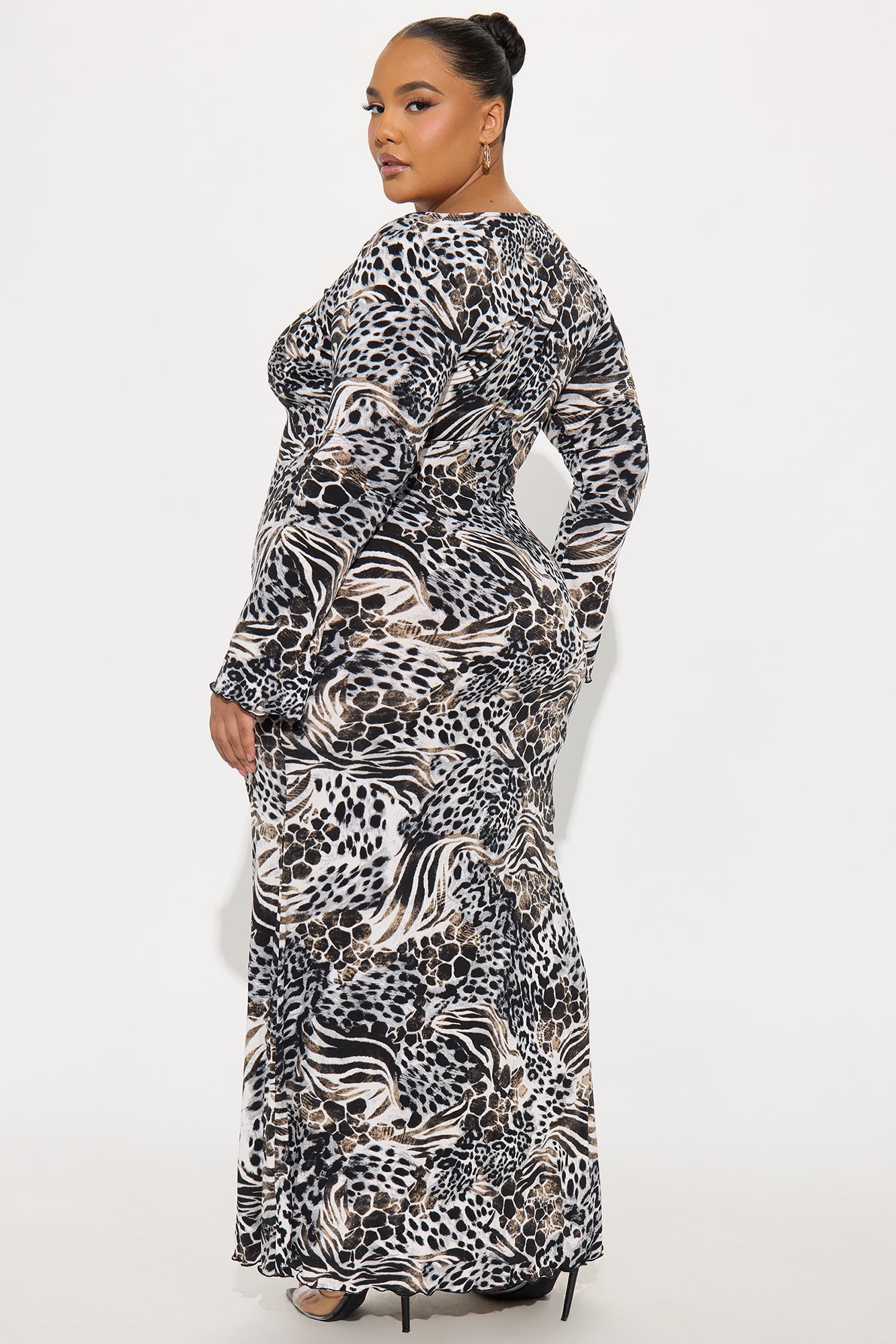 Wildly In Love Maxi Dress - Grey/combo