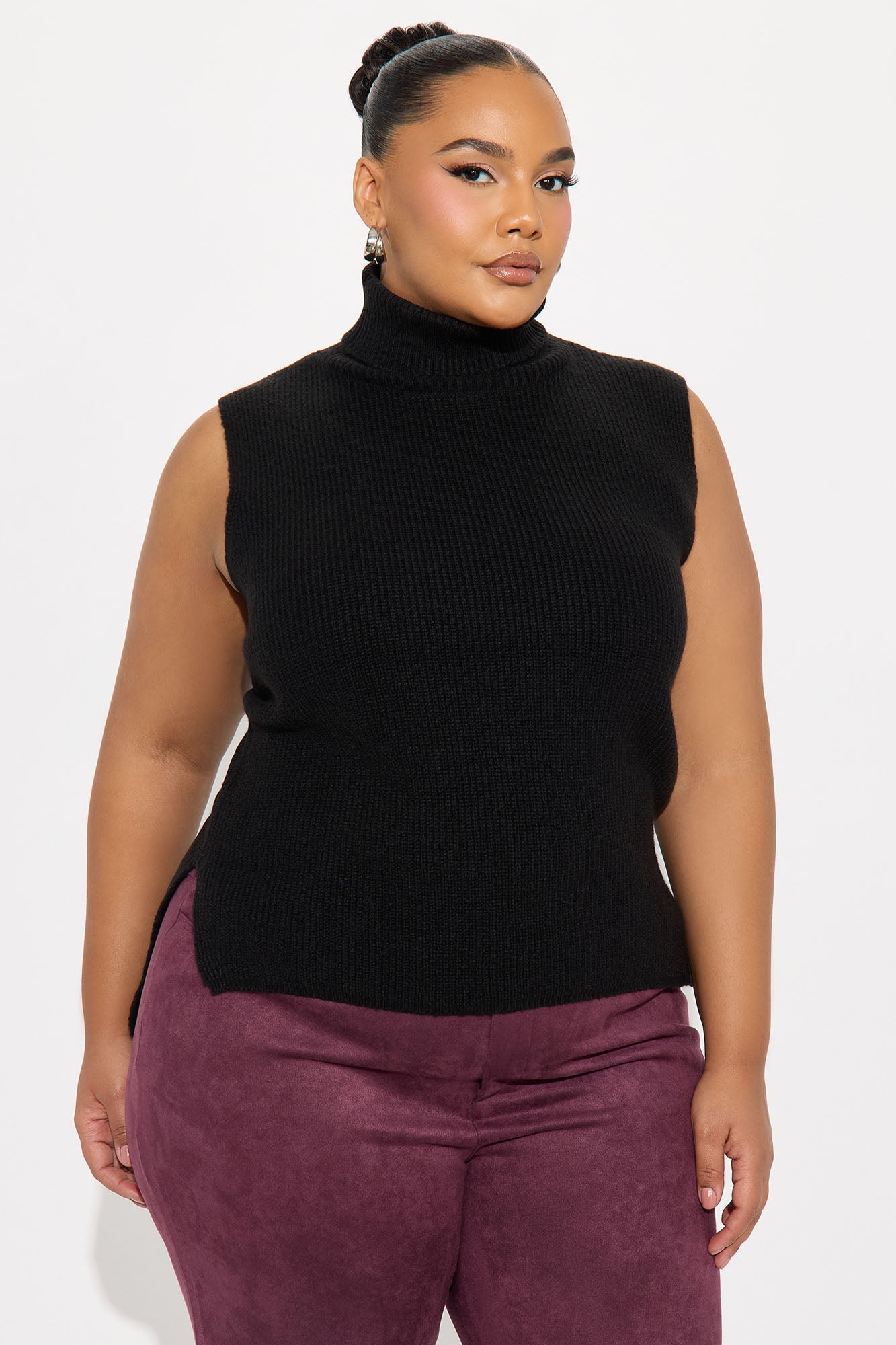Like A Dime Turtle Neck Sweater - Black