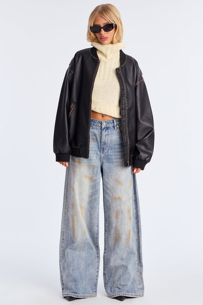 Most Wanted Baggy Tinted Jeans - Vintage Wash