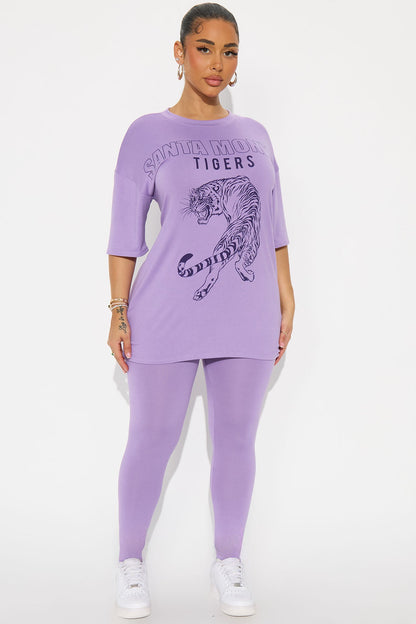 Santa Monica Leggings Pant Set - Lavender