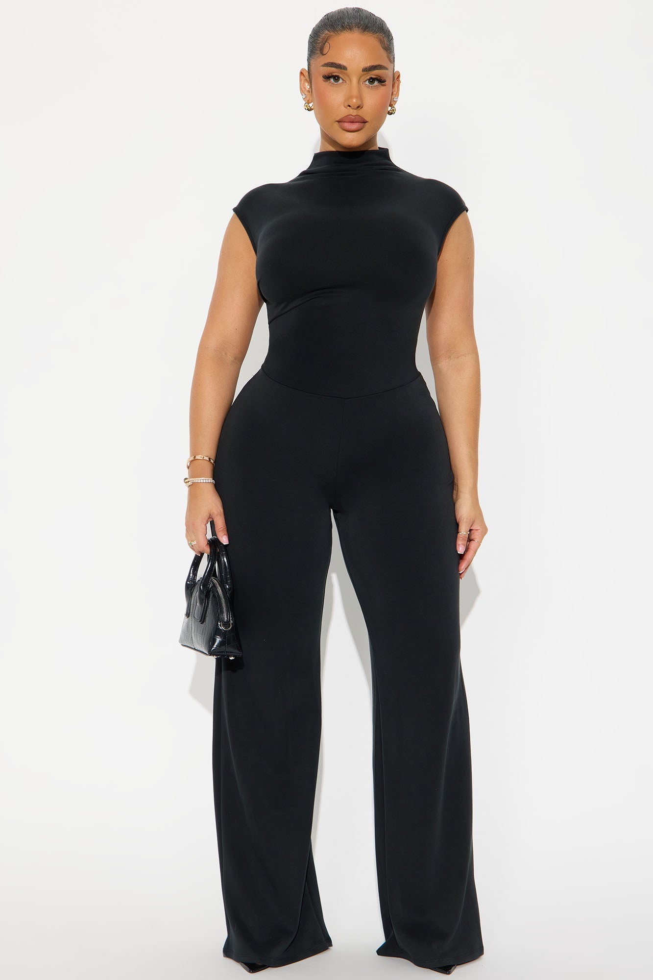 Ariela Wide Leg Jumpsuit - Black