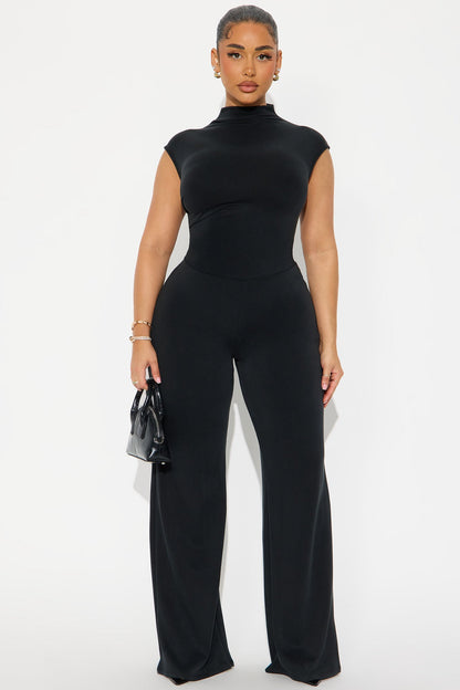 Ariela Wide Leg Jumpsuit - Black