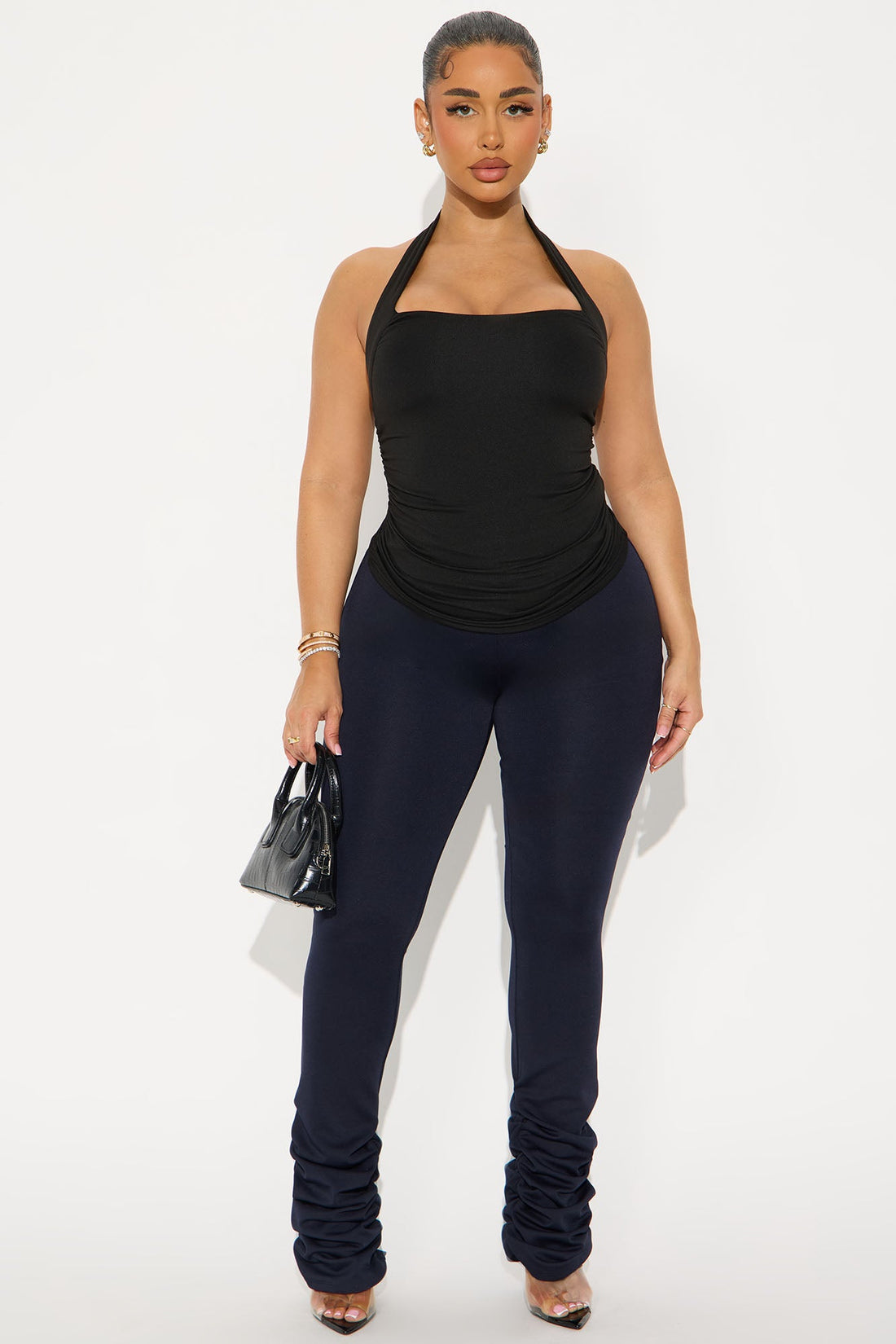 Love Galore Stacked Legging - Midnight Blue