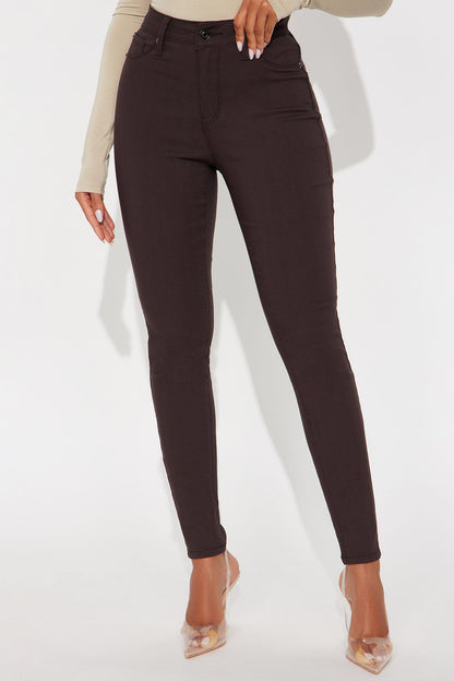 Hyperstretch Skinny Pants - Chocolate
