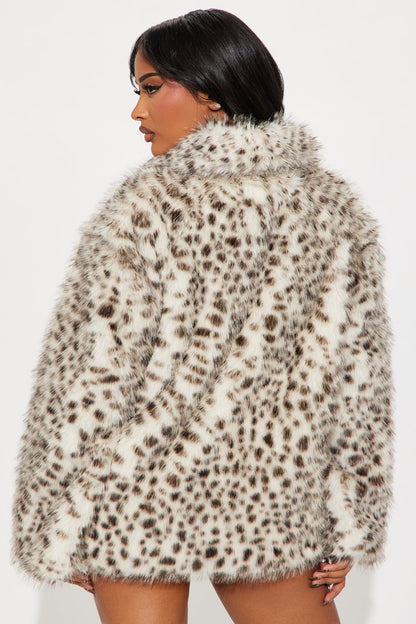 Cause A Frenzy Leopard Faux Fur Coat - Leopard
