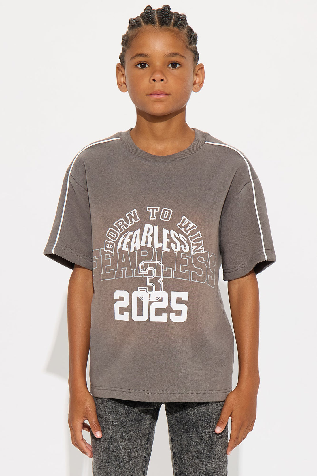 Mini Tyson Just Go With It Short Sleeve Tee - Dark Grey