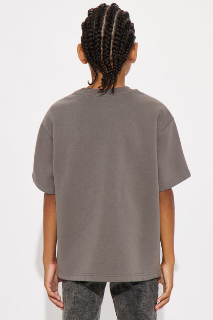 Mini Tyson Just Go With It Short Sleeve Tee - Dark Grey