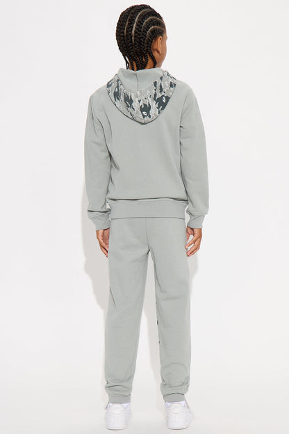 Mini Sonic and Shadow Camo Jogger Pant Set - Silver