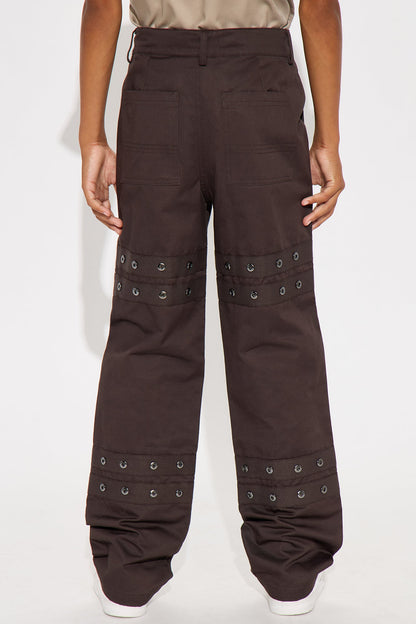 Mini Baggy Put Out The Fire Pants - Brown
