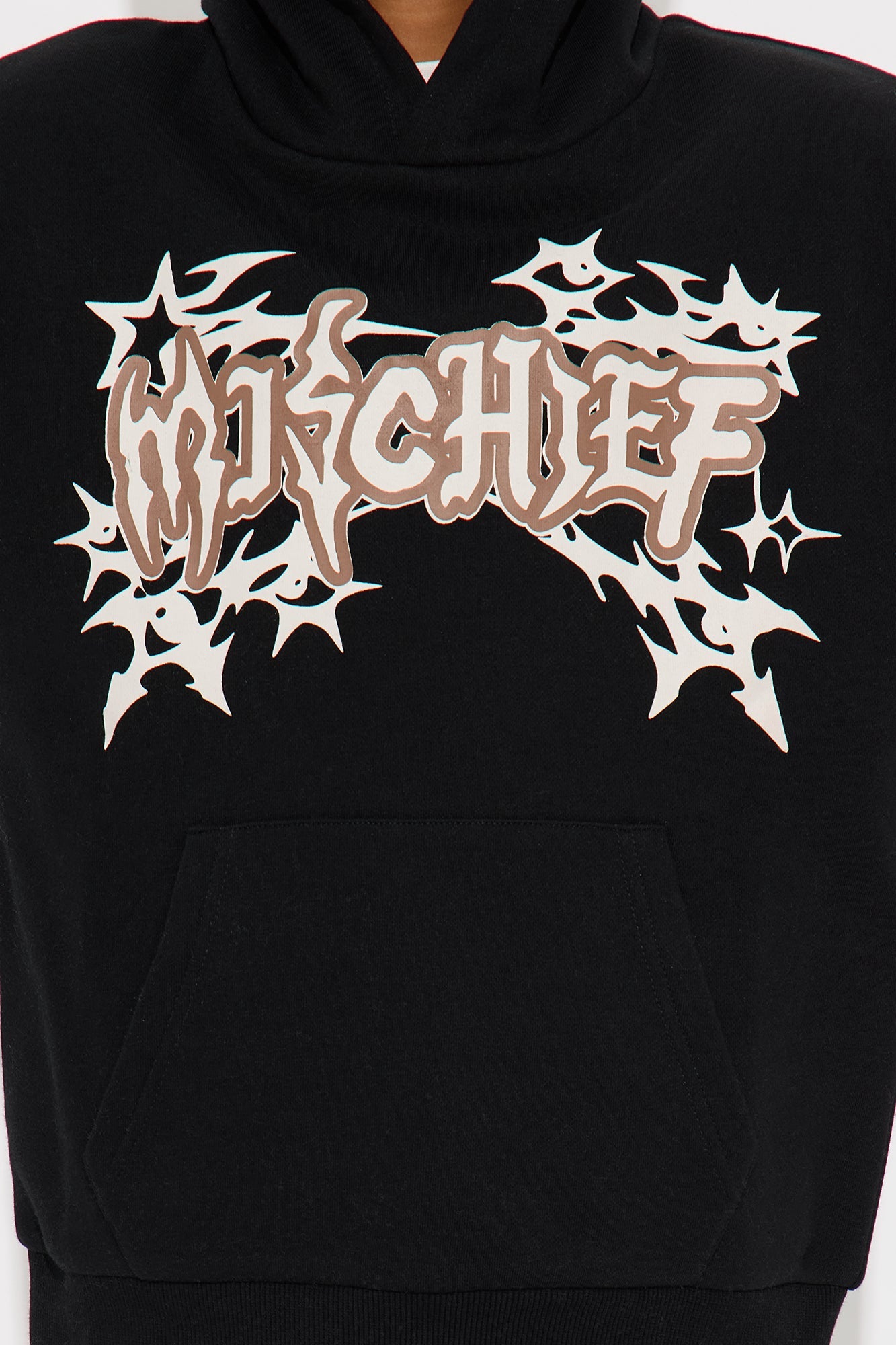 Mini Tyson Mischief Oversized Hoodie - Black