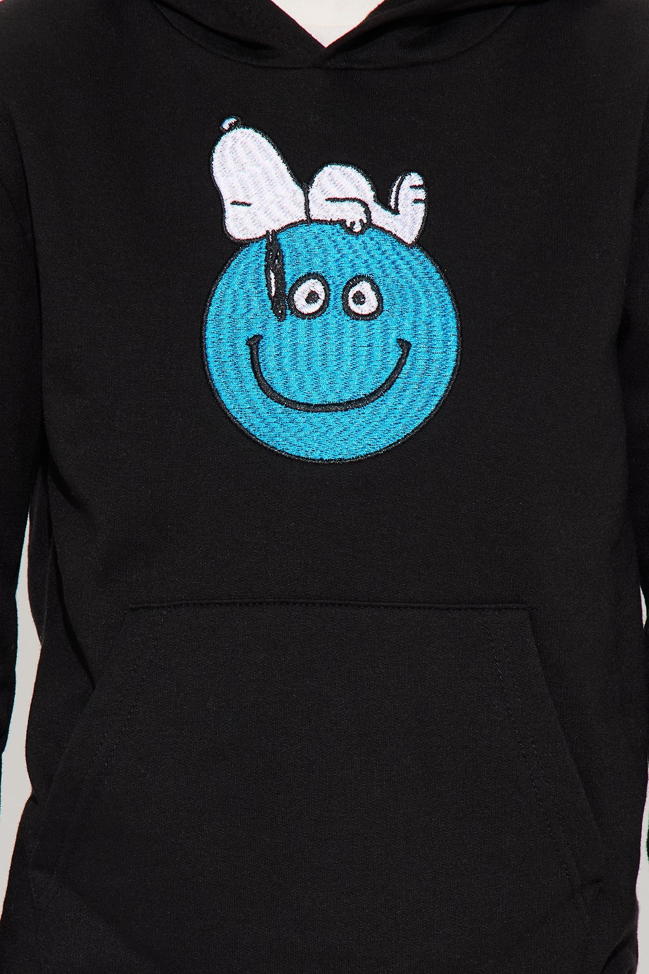 Mini Snoopy Hoodie And Jogger Pant Set - Black