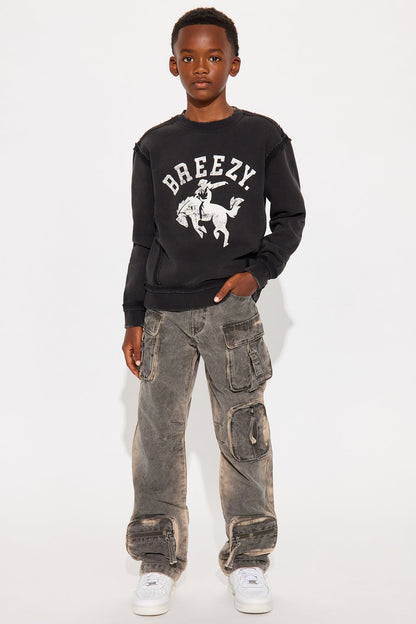 Mini Baggy Go Now Cargo Pant - Grey