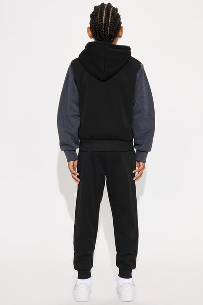 Mini Ridah Matching Pant Set - Black