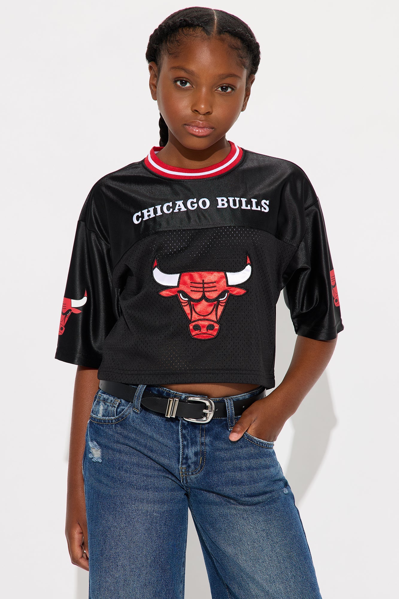 Mini Chicago Bulls Fashion Top - Black