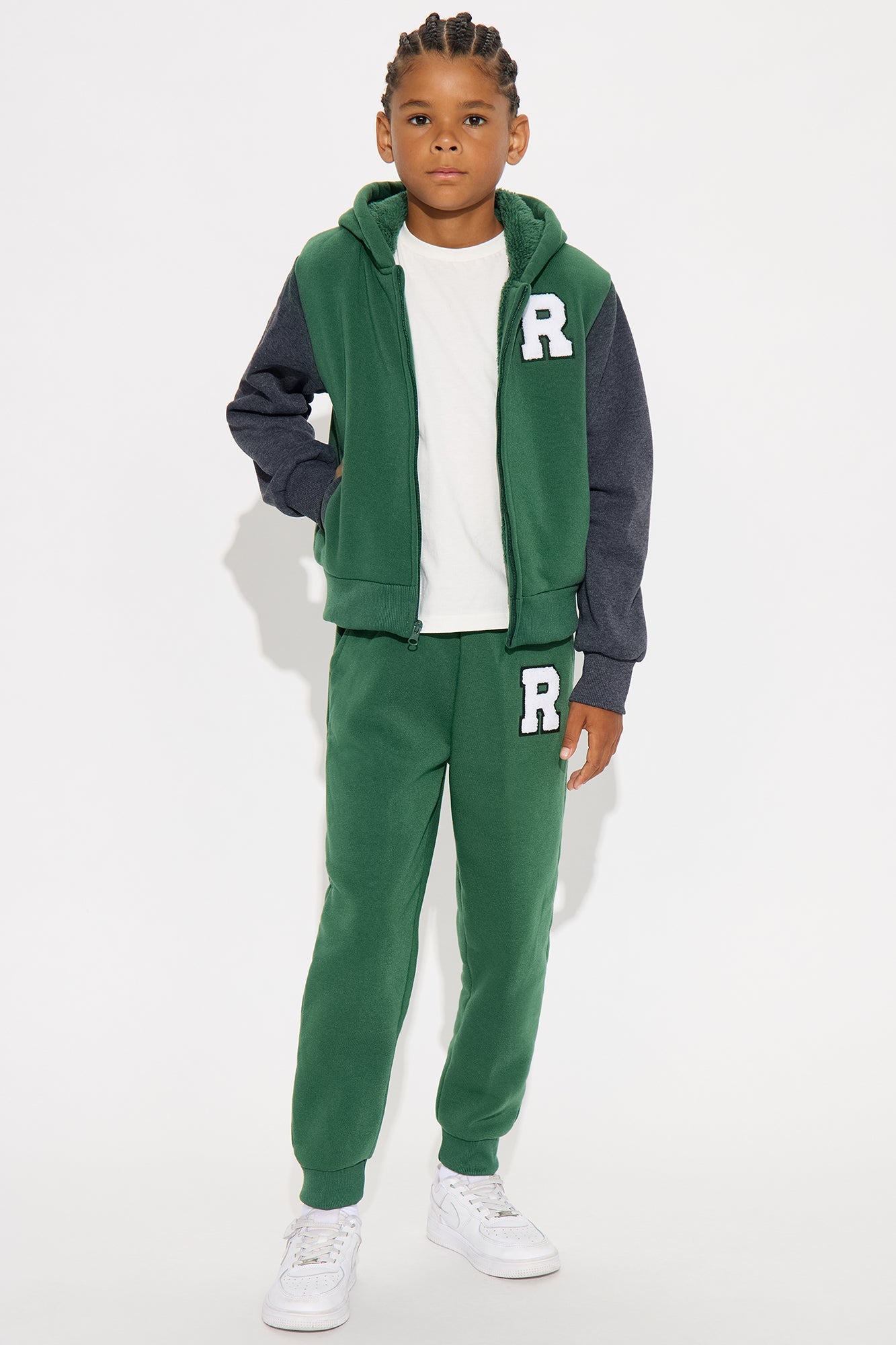 Mini Ridah Matching Pant Set - Hunter Green