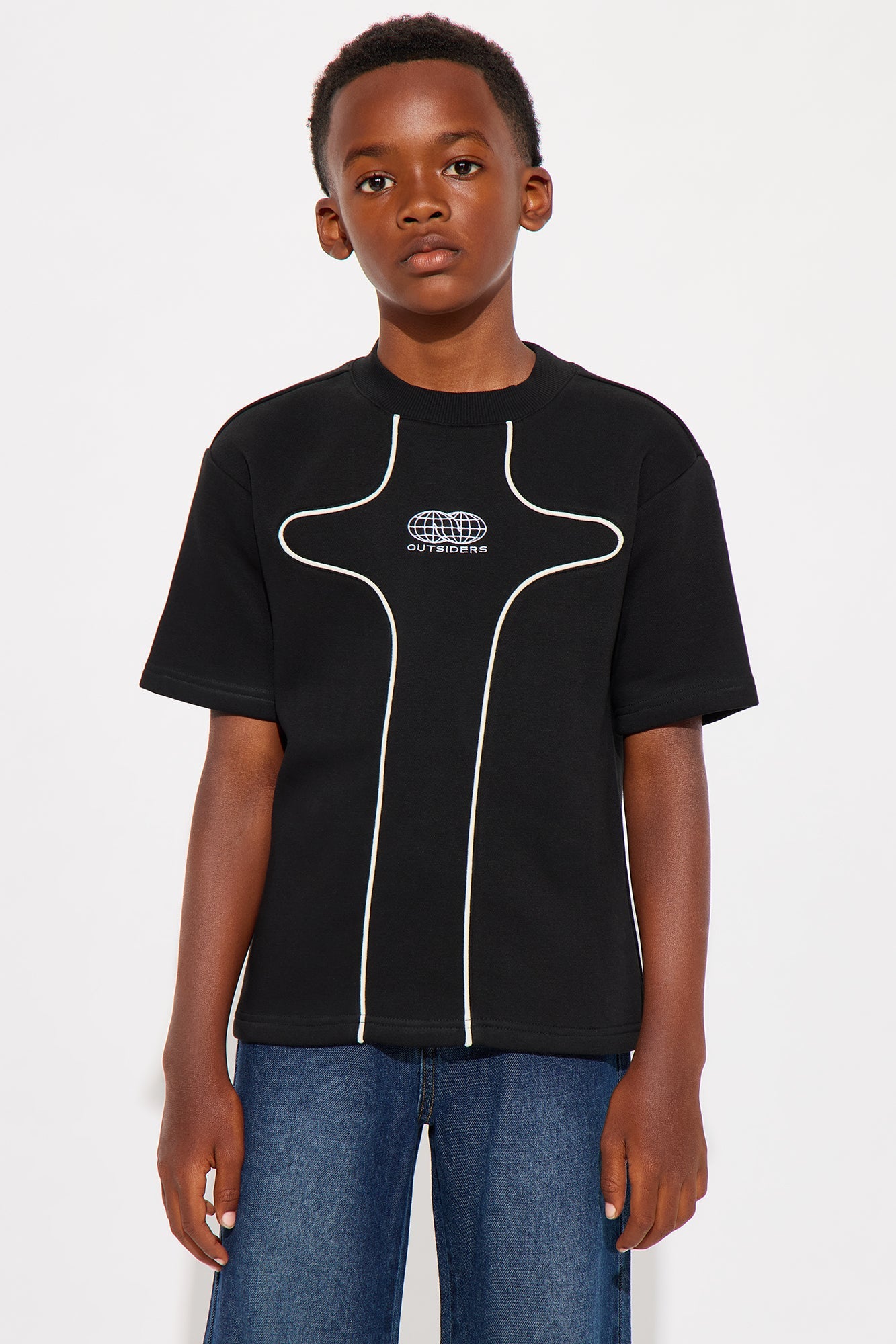 Mini Tyson Outsiders Short Sleeve Tee - Black