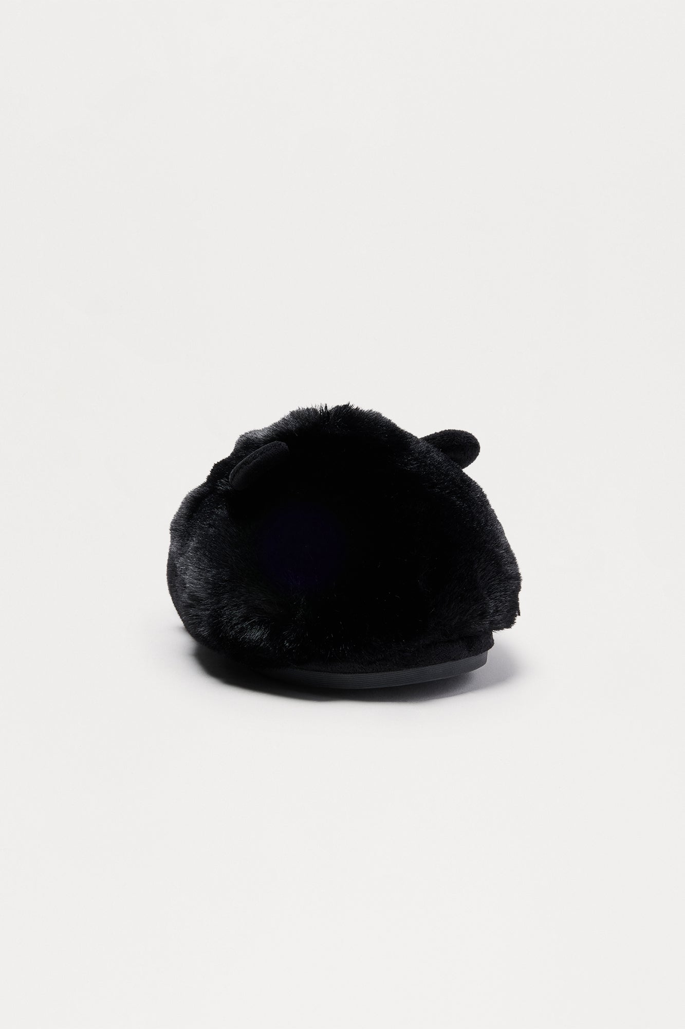 Fifi Faux Fur Slippers - Black