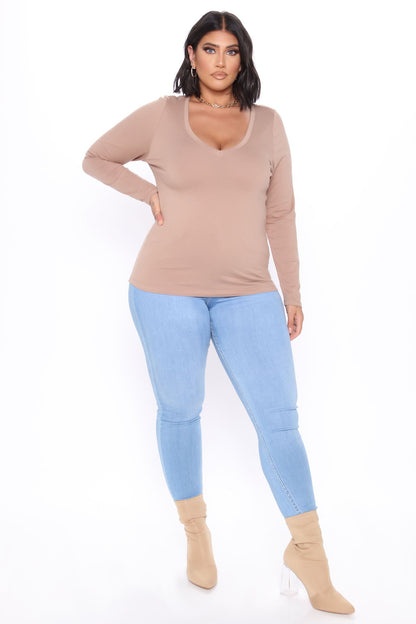 Your Everyday Long Sleeve Tee - Taupe