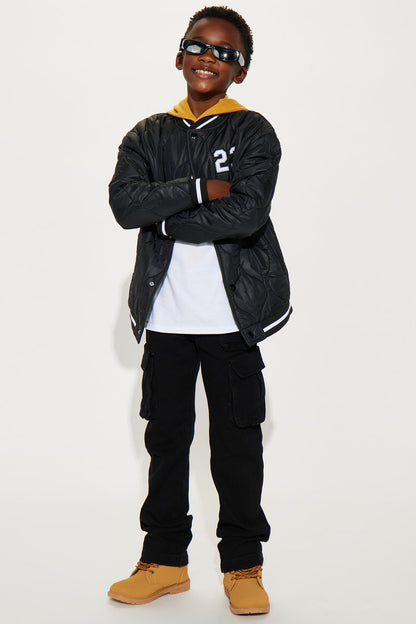 Mini Rep Number 23 Quilted Puffer Jacket - Black
