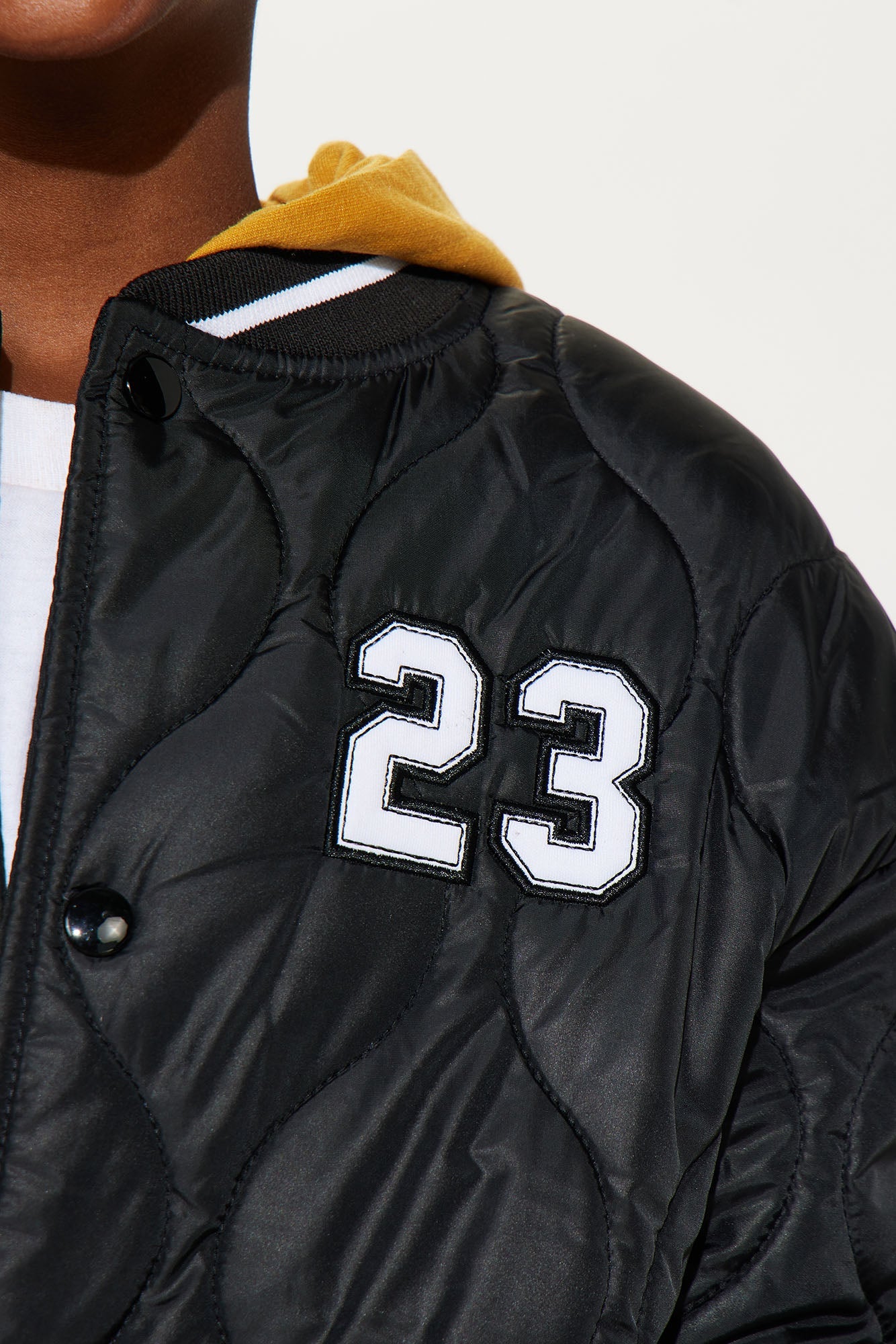 Mini Rep Number 23 Quilted Puffer Jacket - Black