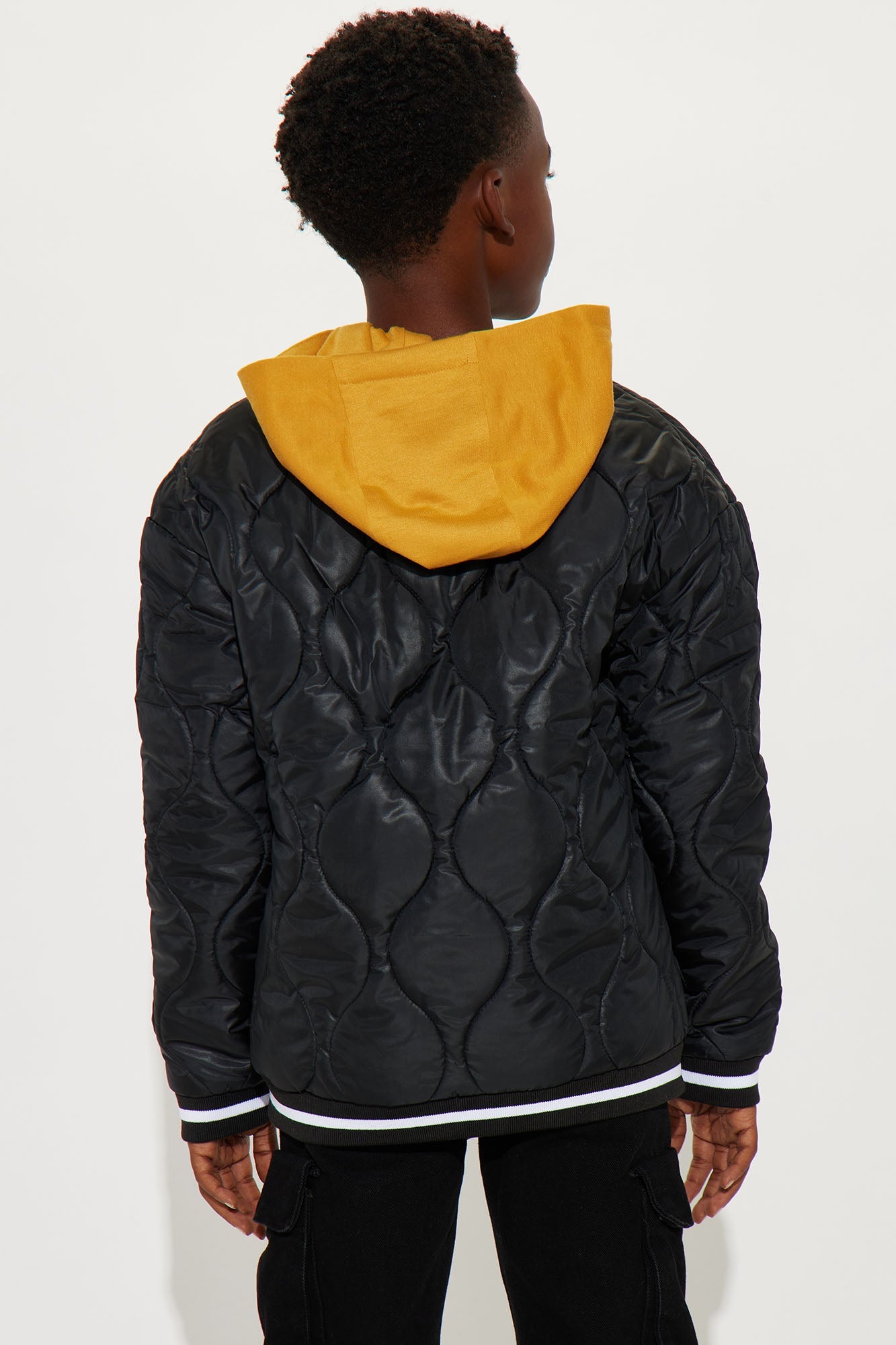 Mini Rep Number 23 Quilted Puffer Jacket - Black