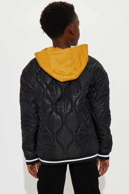 Mini Rep Number 23 Quilted Puffer Jacket - Black