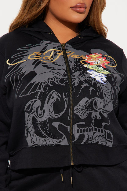 Ed Hardy Dreams Pant Set - Black