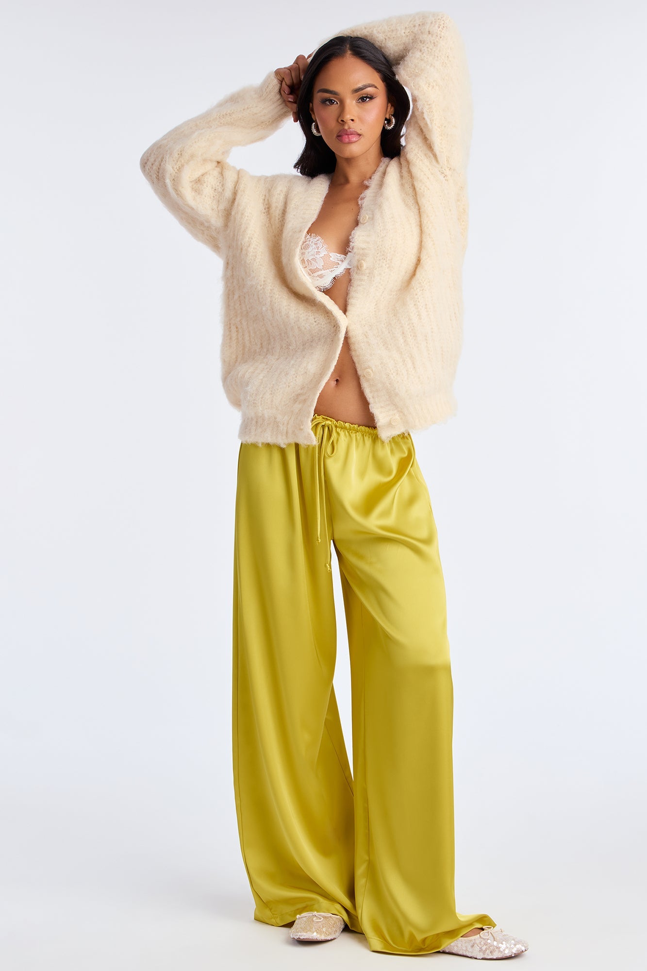 Cotton Candy Vibes Cardigan - Cream