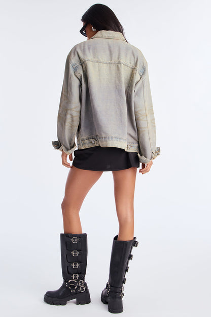 Just An Ex Boyfriend Denim Jacket - Vintage Wash