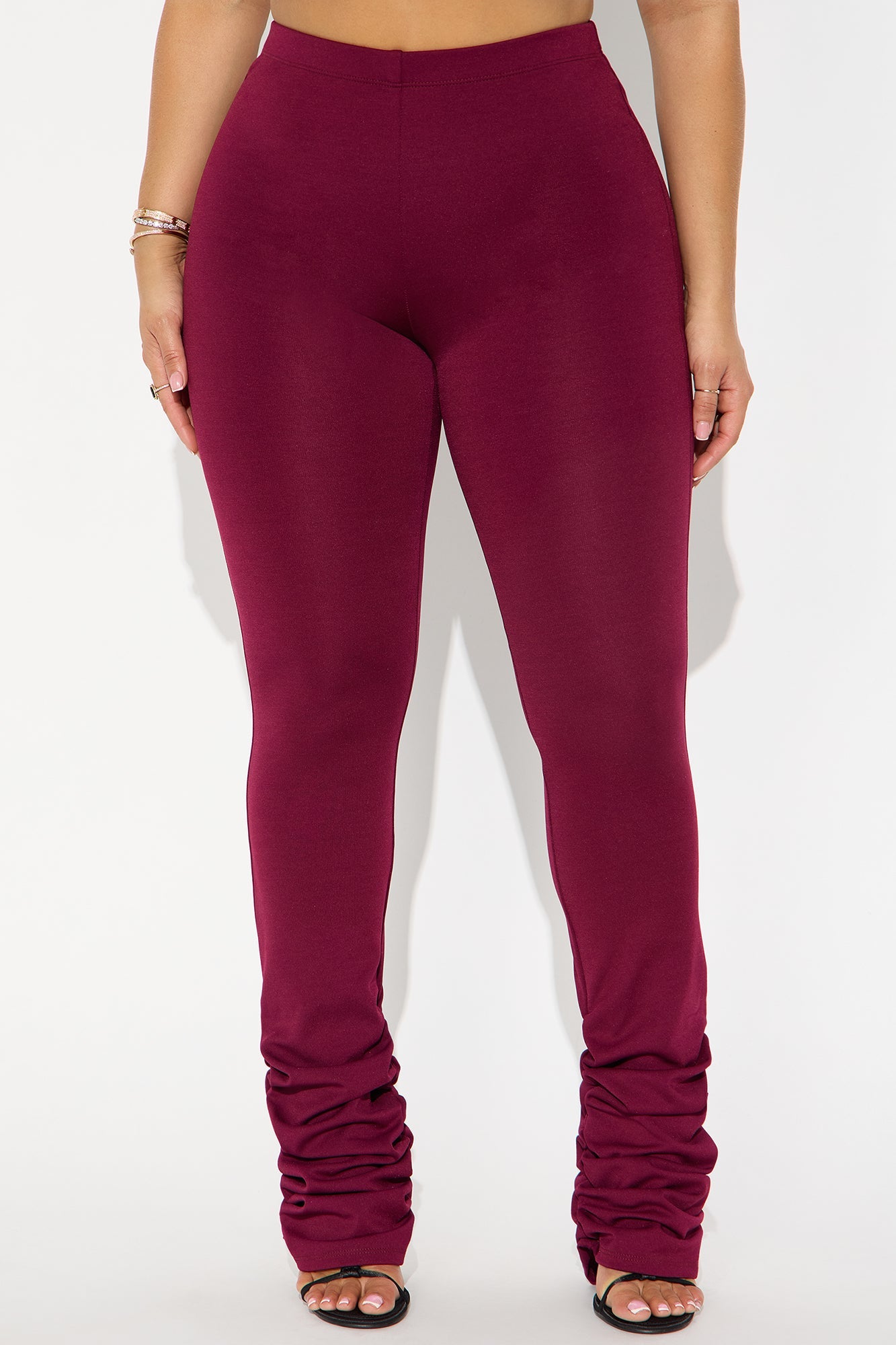 Love Galore Stacked Legging - Wine
