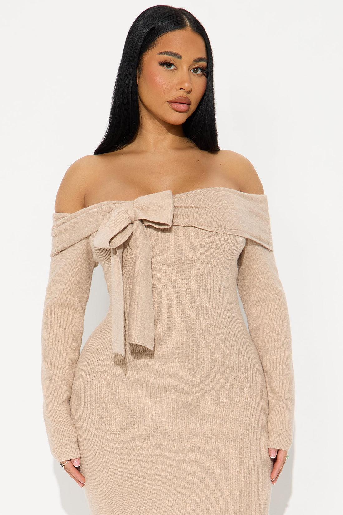 Fresh Spark Midi Dress - Mocha