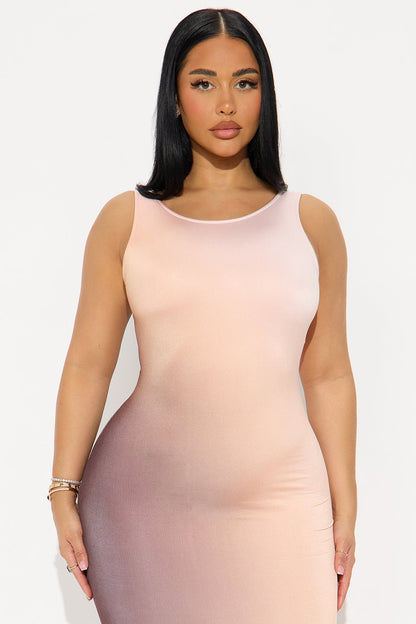 Tracey Backless Maxi Dress - Brown