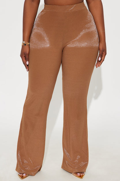 Star Of The Night Shimmer Flare Pant 33″ - Coco