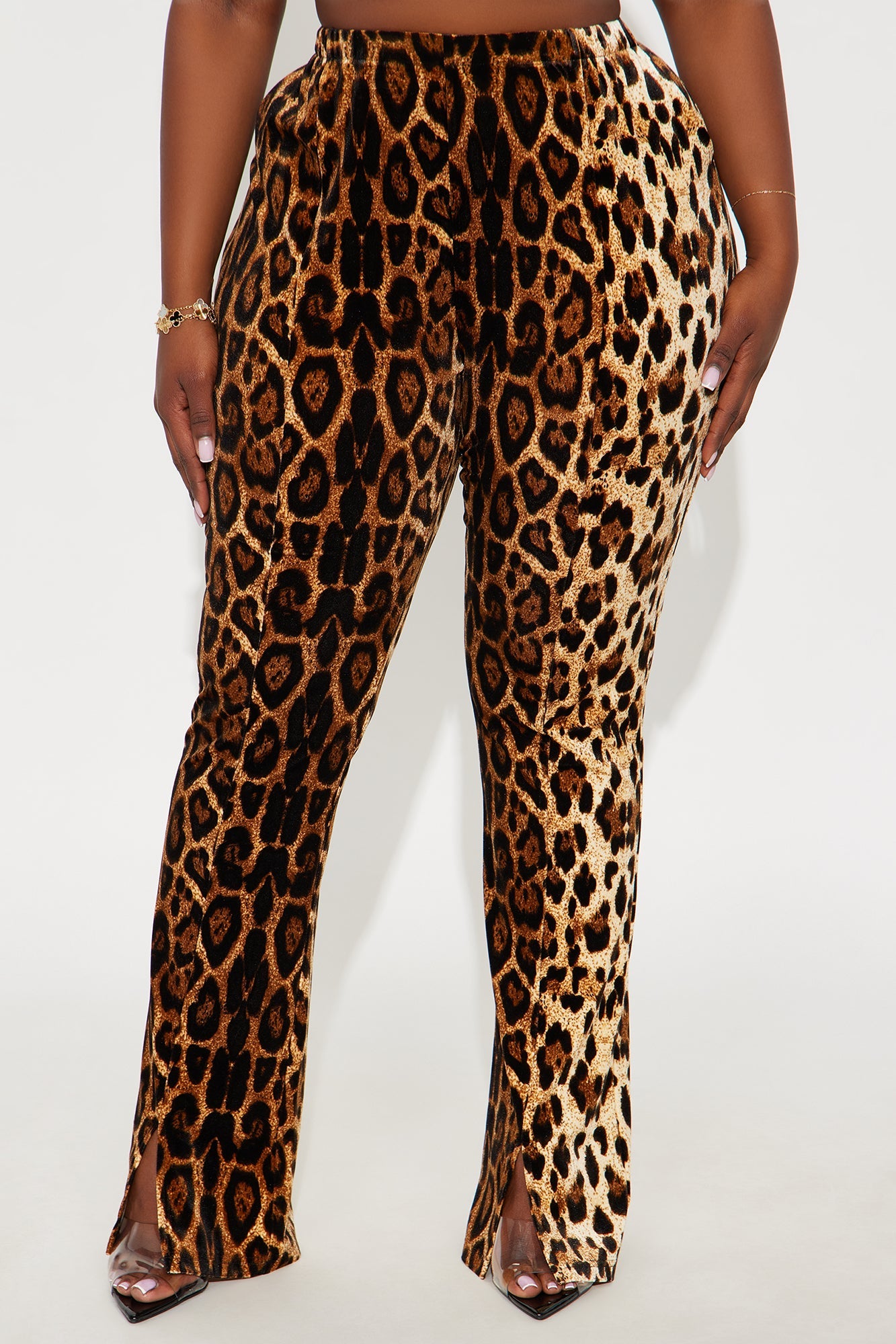 Feeling Fierce Velvet Leopard Pant - Leopard