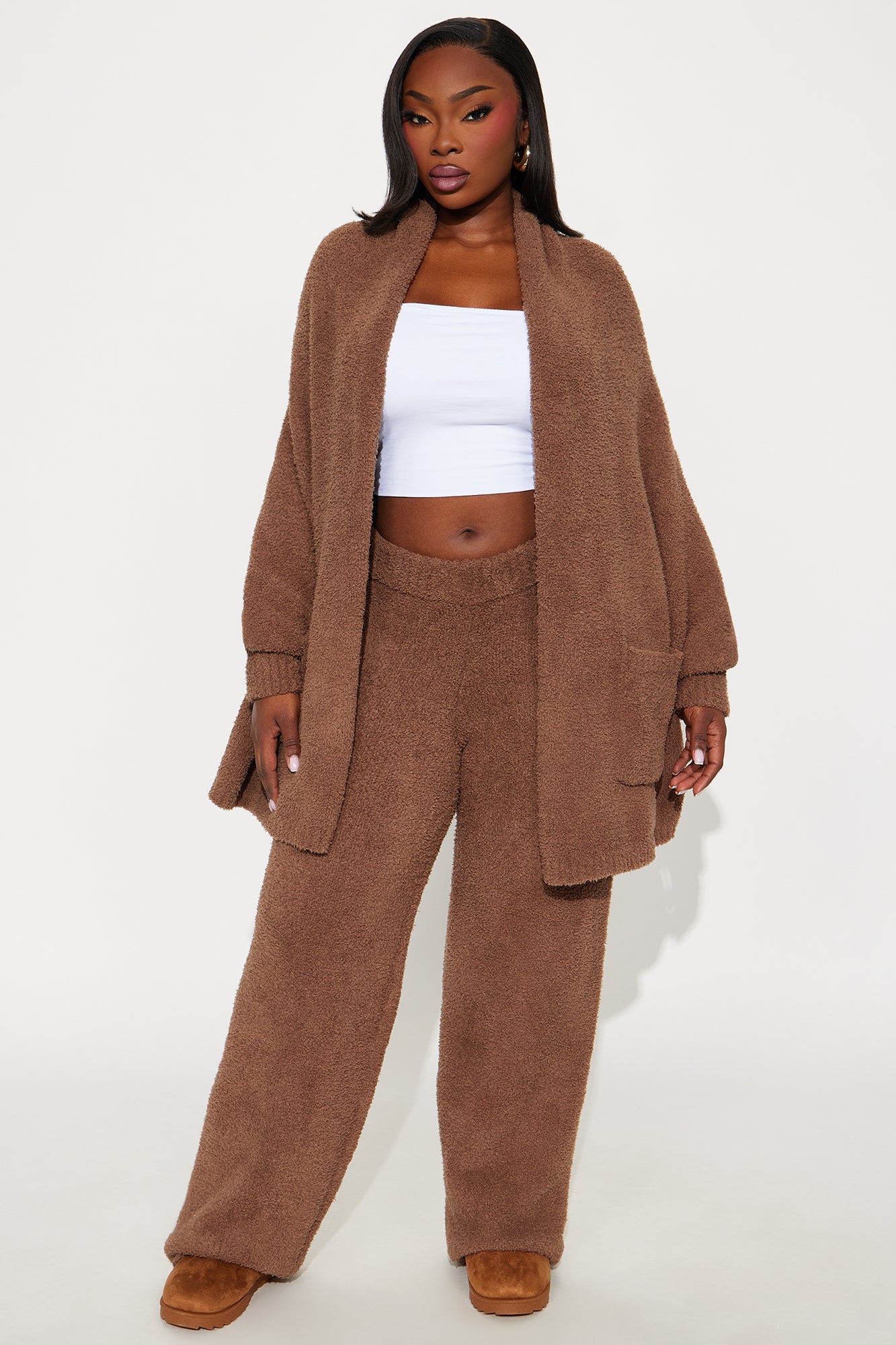 Living Cozy Pant Set - Mocha