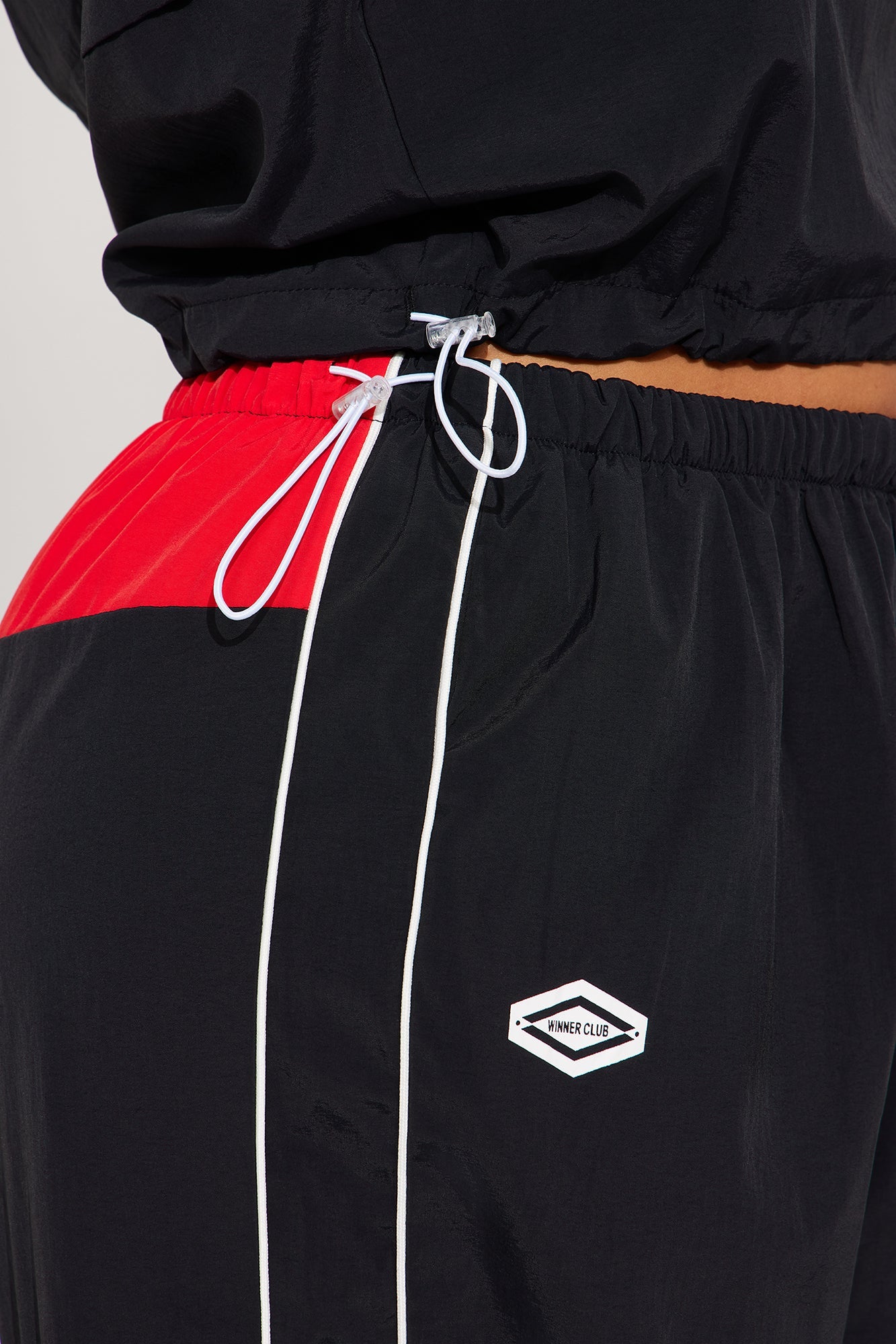 Bella Windbreaker Pant Set - Black