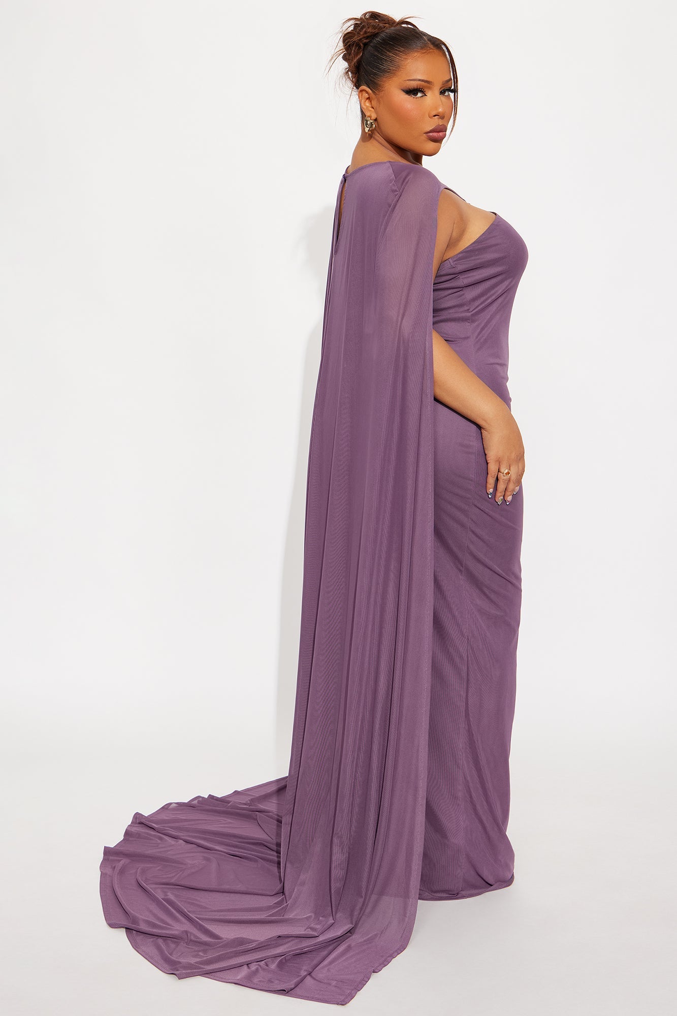 Sweet Trouble Mesh Gown - Purple